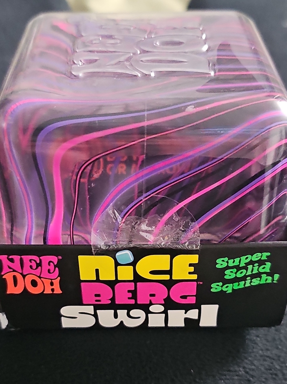Nice Berg Swirl Solid Squish Cube - Pink & Purple